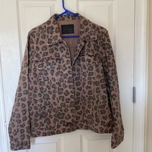 BLANKNYC cheetah denim jacket!